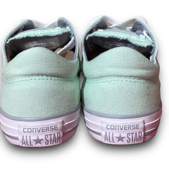 Converse One Star Low Top Mint Green Athletic Shoes - Picture 6 of 9